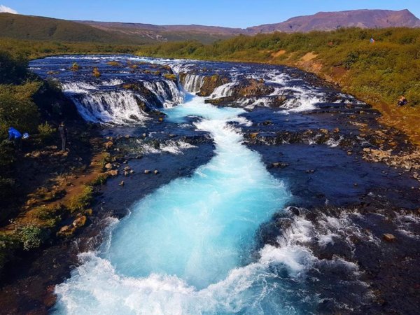 Bruarfoss Waterfall Iceland Golden Circle