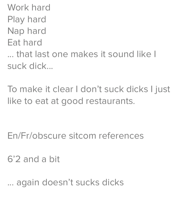 Le Meilleur Des Descriptions Tinder Pour Rire Ou Pleurer De Decouragement